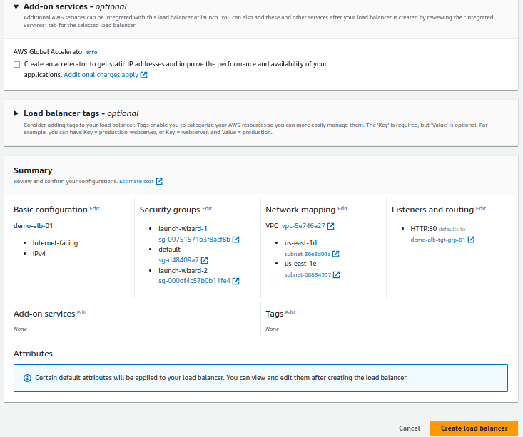 aws elastic load balancers