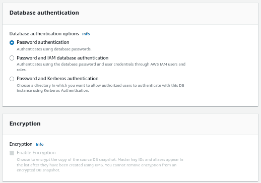 up & restore AWS Postgresql DB  using Automated Database Backup