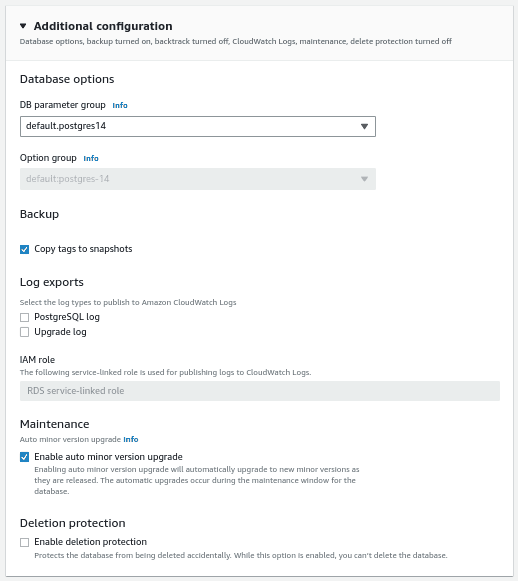 up & restore AWS Postgresql DB  using Automated Database Backup