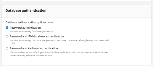 aws postgresql database