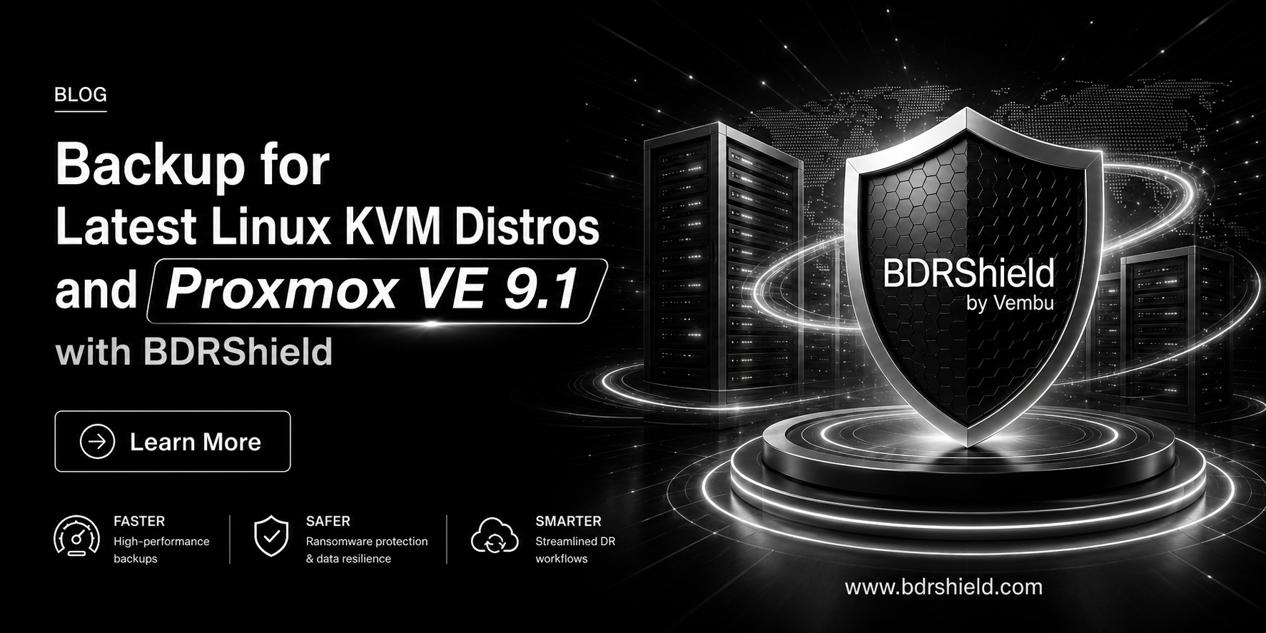 Linux KVM Distros and Proxmox VE 9.1 with BDRShield.png