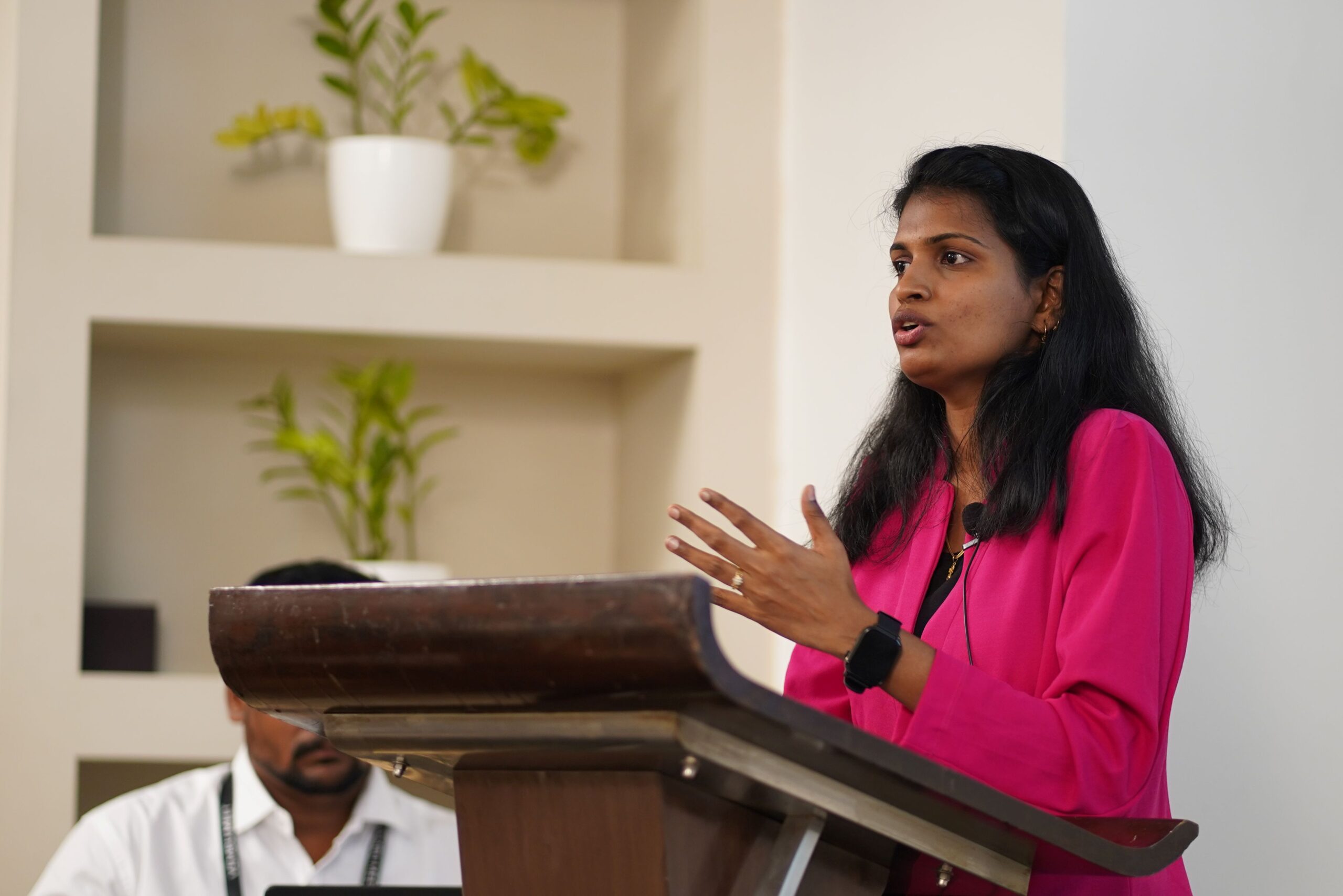 Bhavani Shanmugam Product Manager at Vembu Technologies speaking at Vembu Meet Chennai